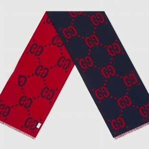 Gucci Jacquard Wool Scarf